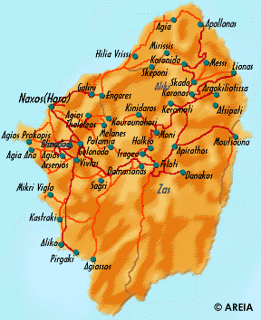 Naxos Map